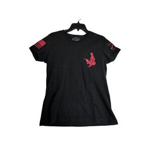 Grunt Style Eagle USA Patriotic Flag Black Tee Shirt Kids Boys XL